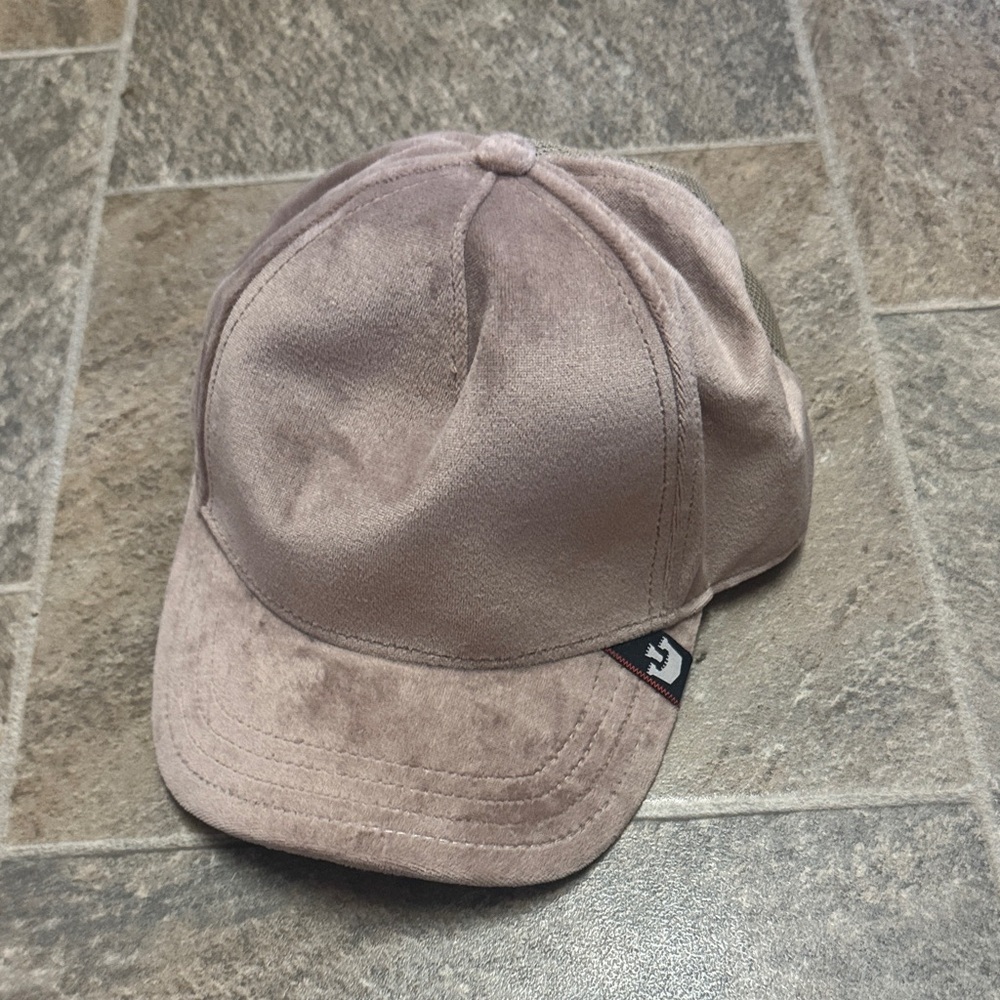 Tan Suede Baseball Cap